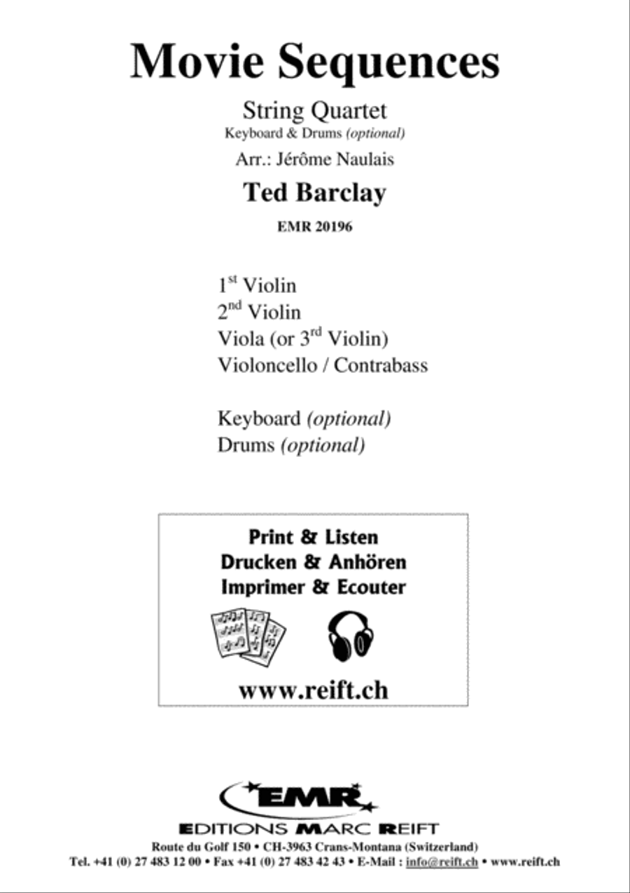 Movie Sequences String Quartet scores gallery preview page 2