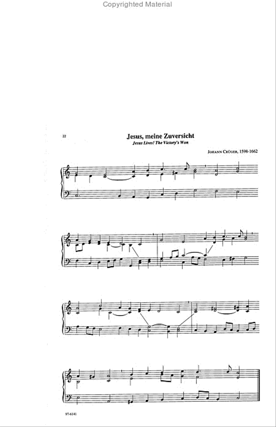 Easy Hymn Accompaniments for Organ or Piano Organ scores gallery preview page 9