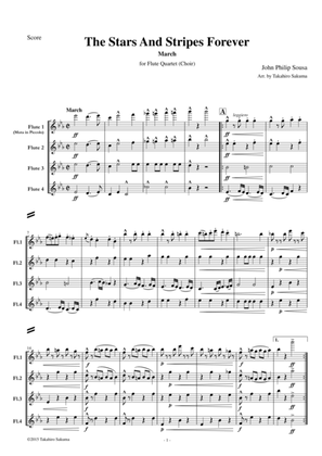 The Stars And Stripes Forever for Flute Quartet (Choir)