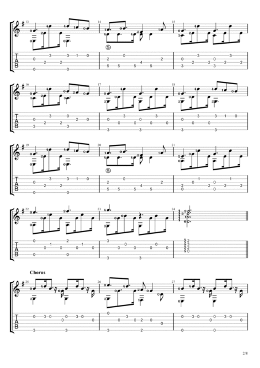 A Thousand Years Electric Guitar scores gallery preview page 2
