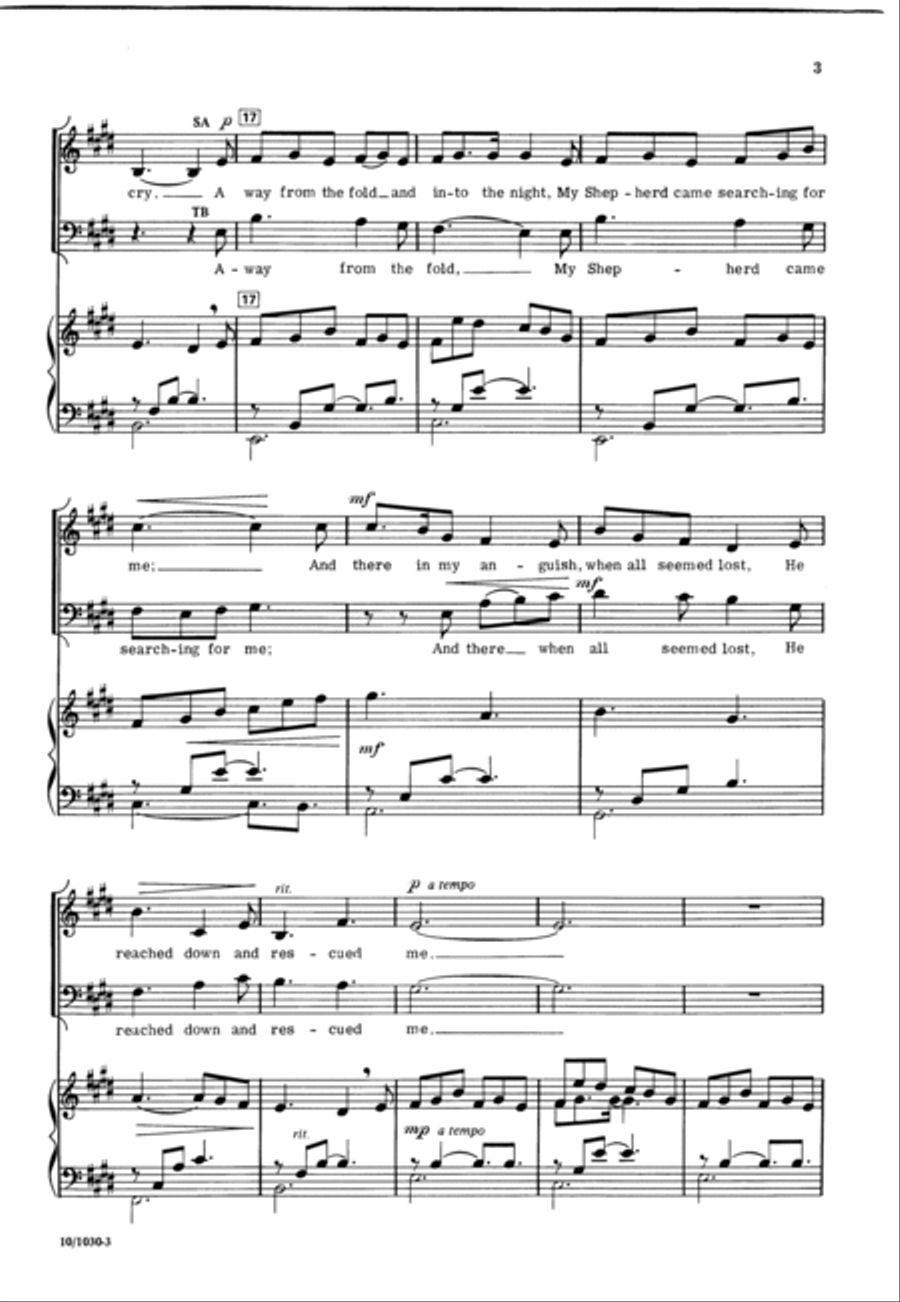 Jesus, Loving Shepherd 4-Part scores gallery preview page 3