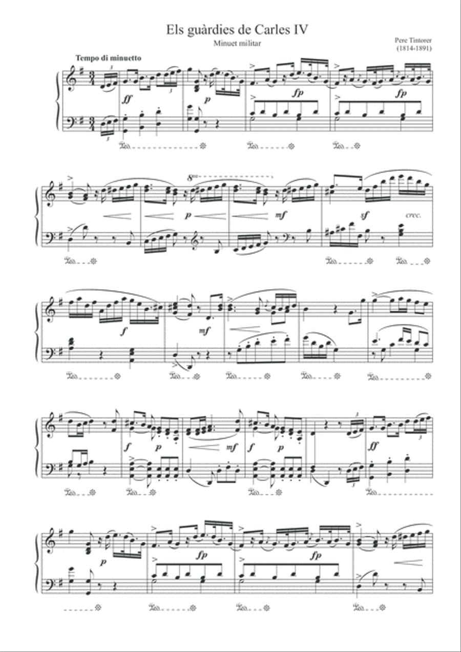 Els guàrdies de Carles IV Piano Solo scores gallery preview page 5