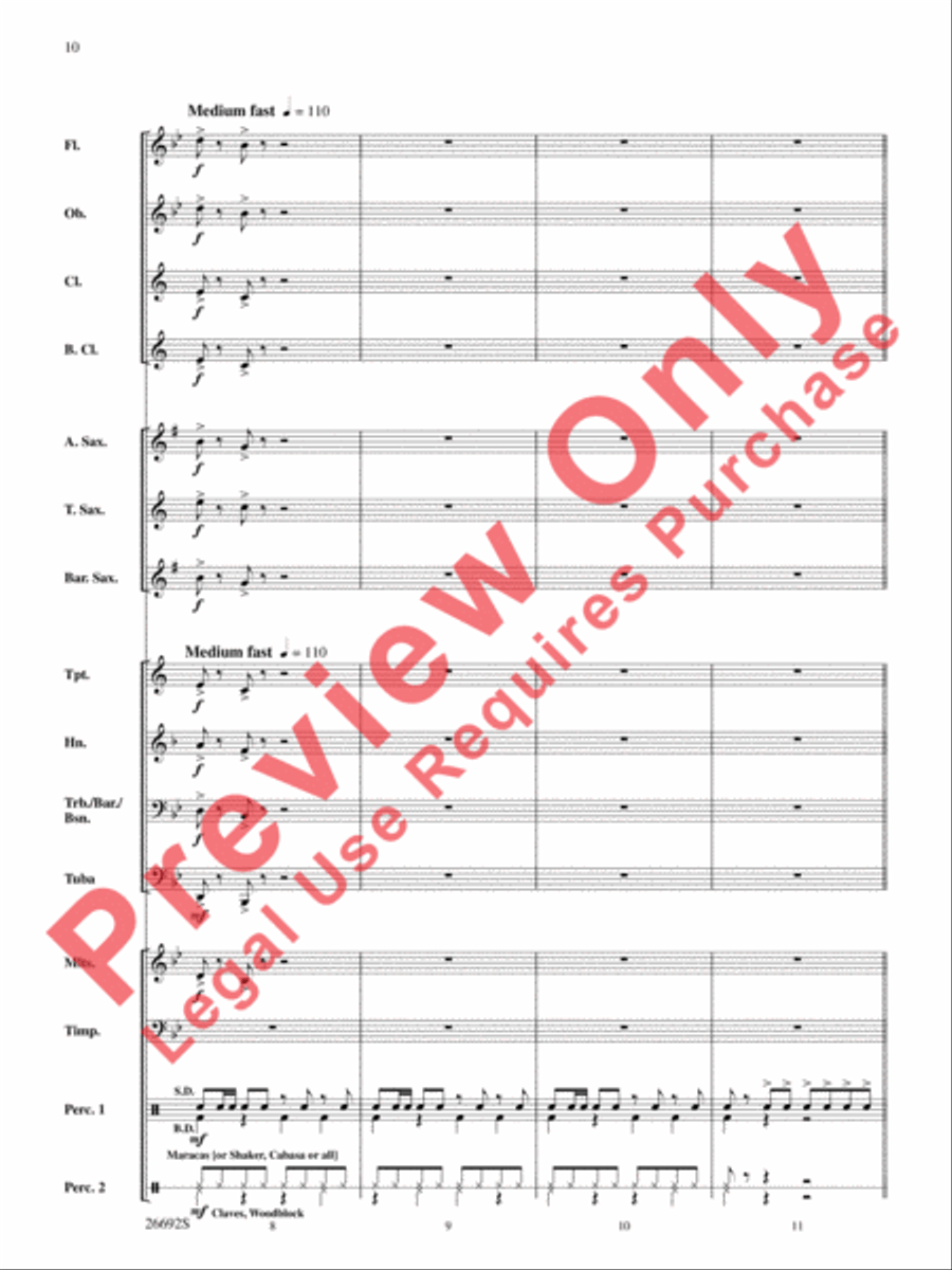 Belwin Beginning Band Kit #3 Concert Band scores gallery preview page 11