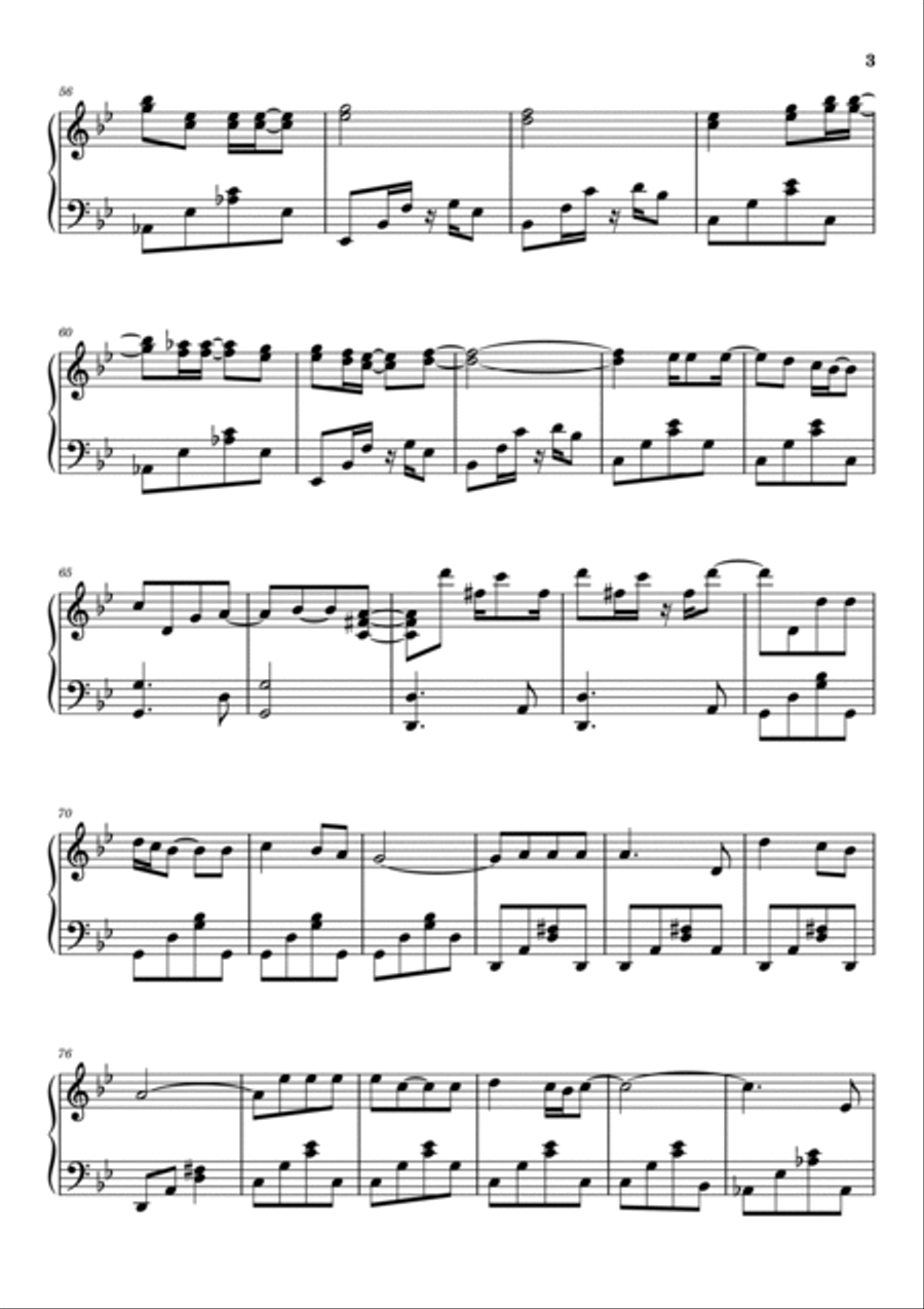 Said I Loved You...but I Lied Piano Solo scores gallery preview page 3