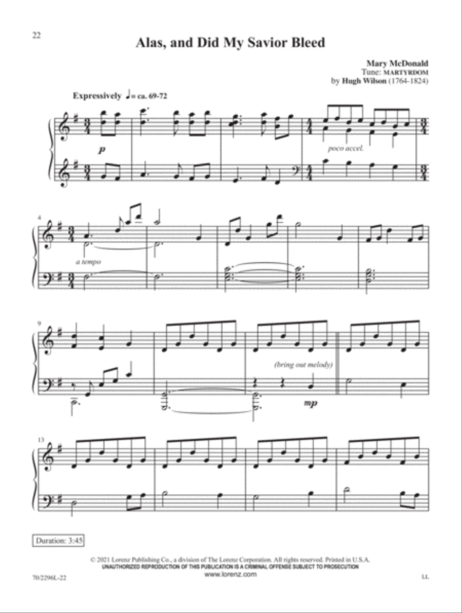 Meditations on Grace Piano Solo scores gallery preview page 6