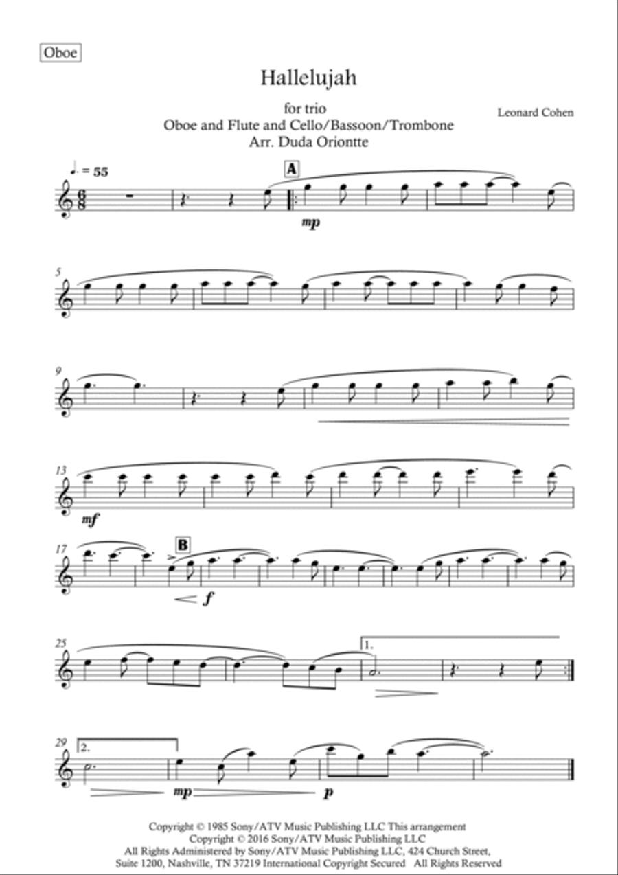 Hallelujah Small Ensemble scores gallery preview page 5