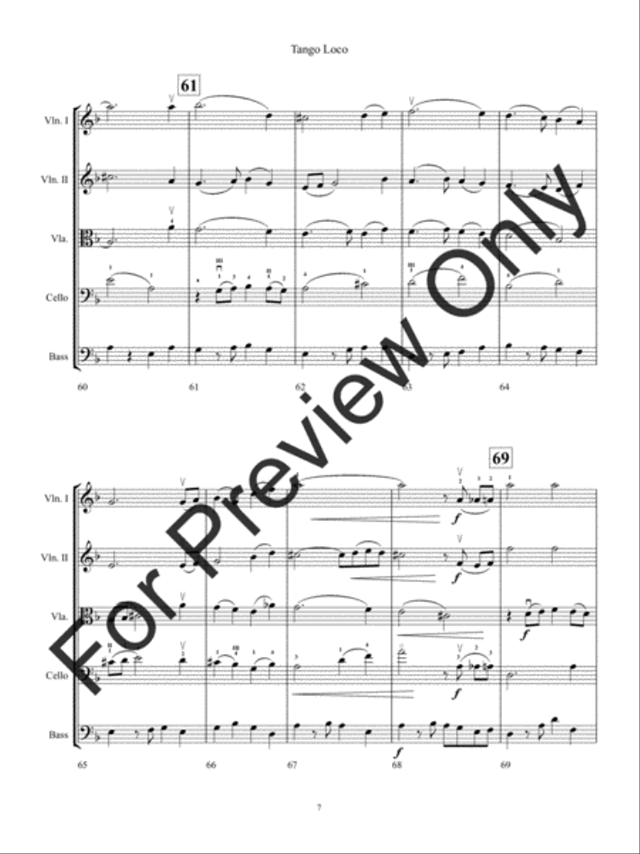 Tango Loco String Orchestra scores gallery preview page 10