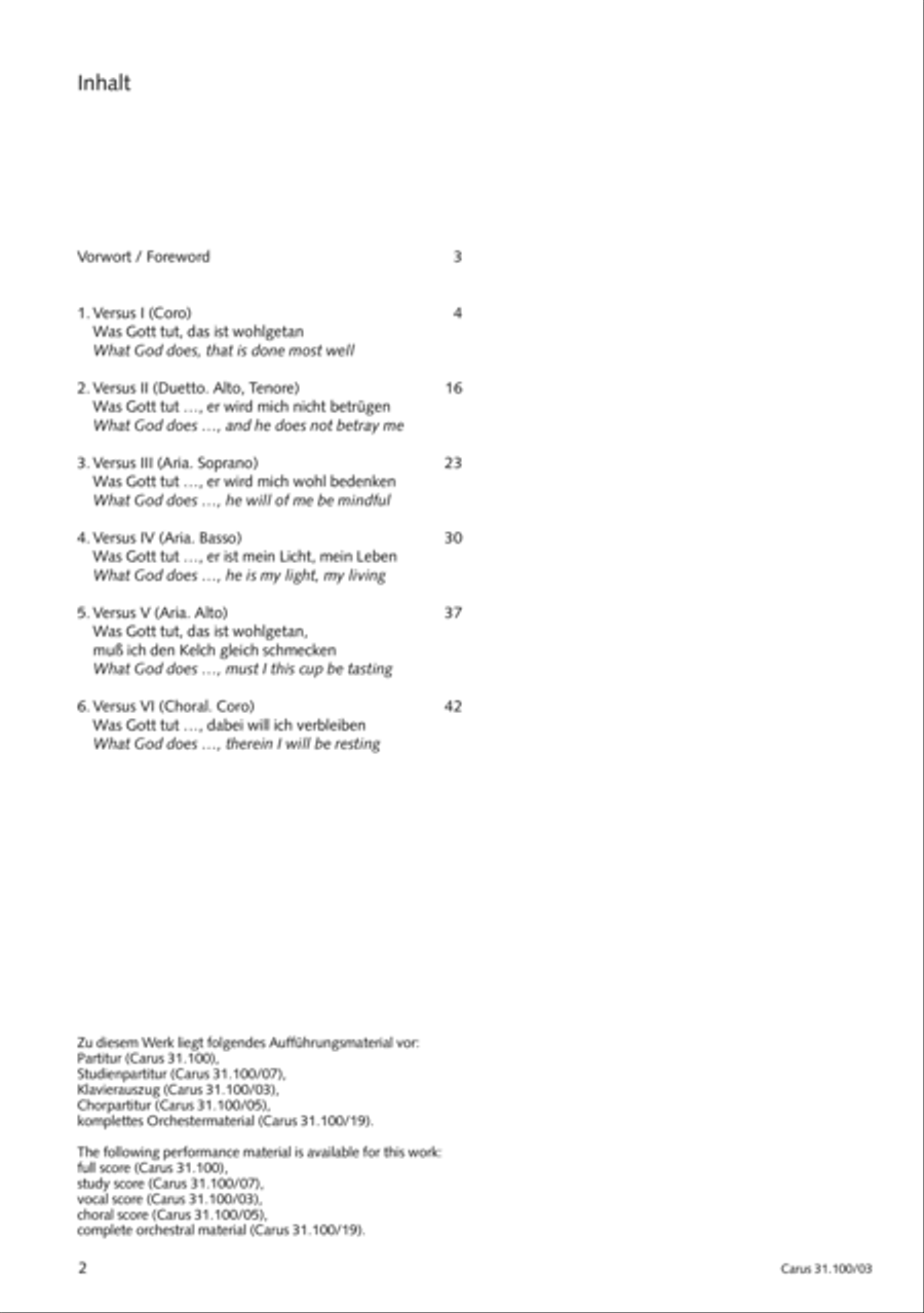 Whatever God ordains is right (Was Gott tut, das ist wohlgetan) 4-Part scores gallery preview page 3