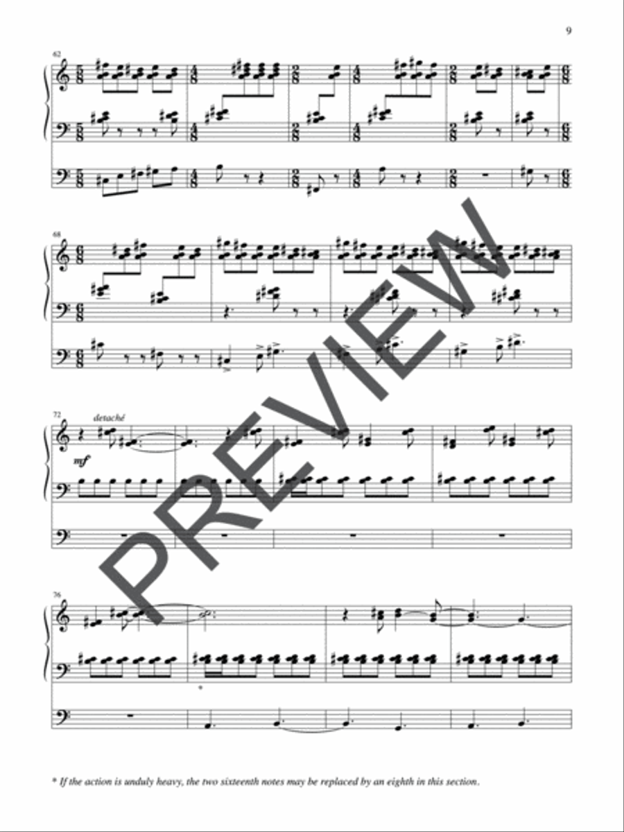 Liturgical Suite Organ scores gallery preview page 9