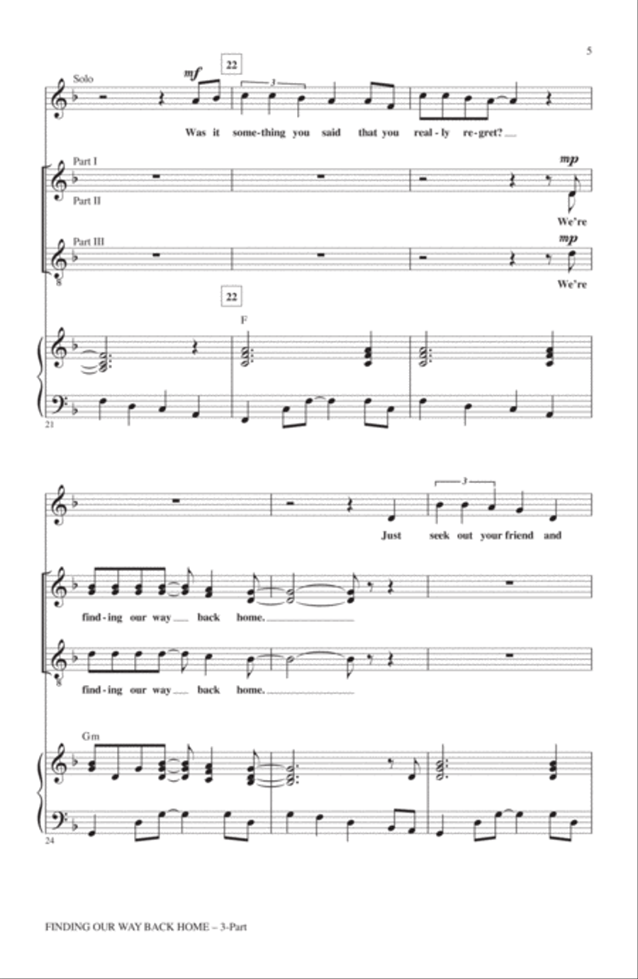 Finding Our Way Back Home 3-Part scores gallery preview page 3