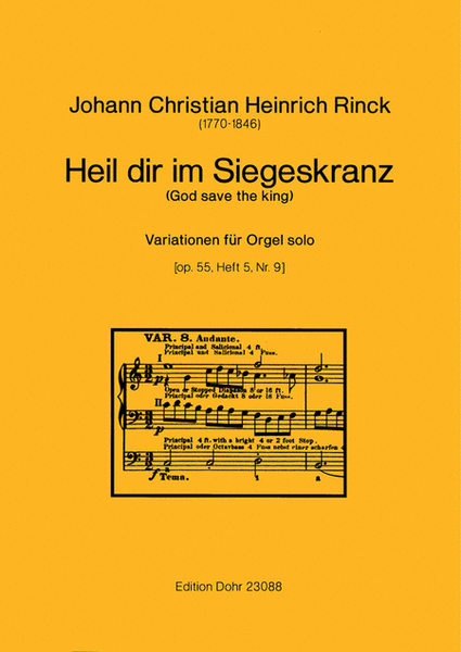 Heil dir im Siegeskranz (God Save the King) op. 55,5 -Variationen für Orgel-