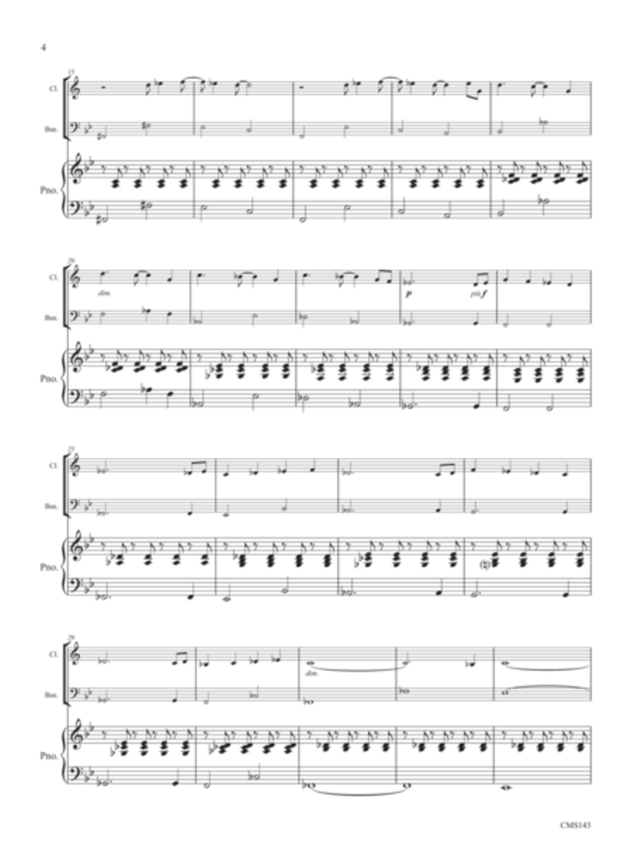 Bossa Interlude Bassoon scores gallery preview page 4