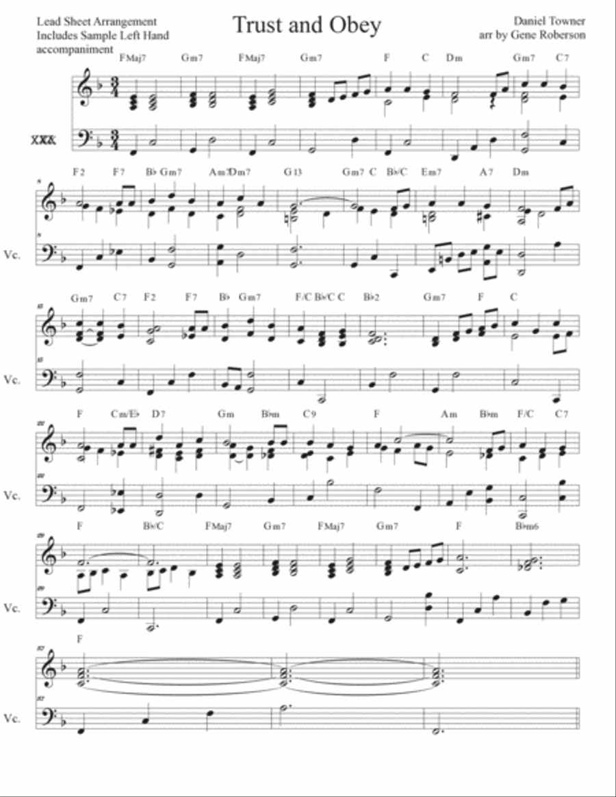 Hymn Arrangements Fake Book Volume ONE Piano Solo scores gallery preview page 3