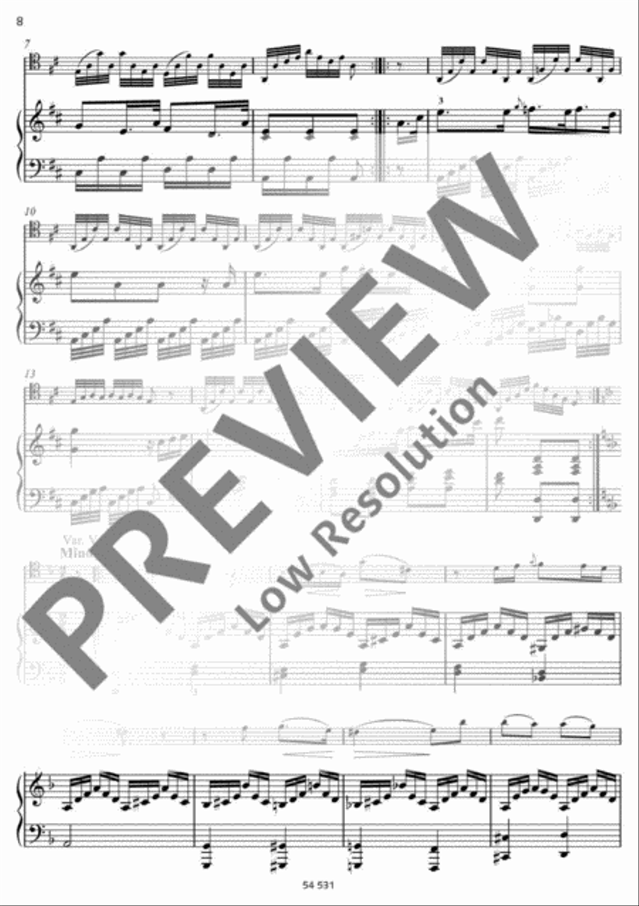 Andante con variazioni Piano Accompaniment scores gallery preview page 9