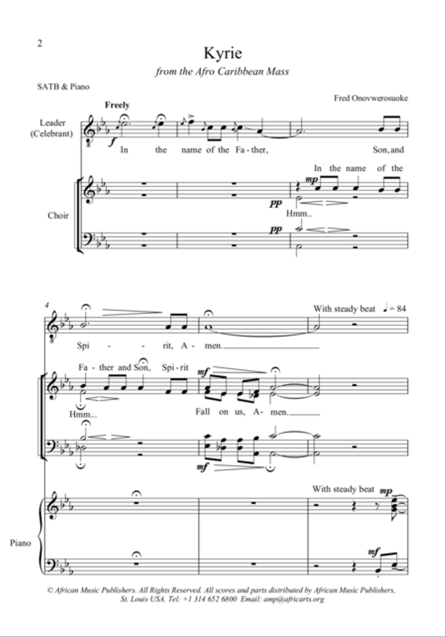 Kyrie (Lord, Have Mercy) Kyrie (Lord, Have Mercy) 4-Part scores gallery preview page 1