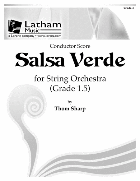 Salsa Verde for String Orchestra - Score image number null