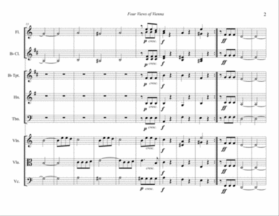 Four Views of Vienna Small Ensemble scores gallery preview page 5