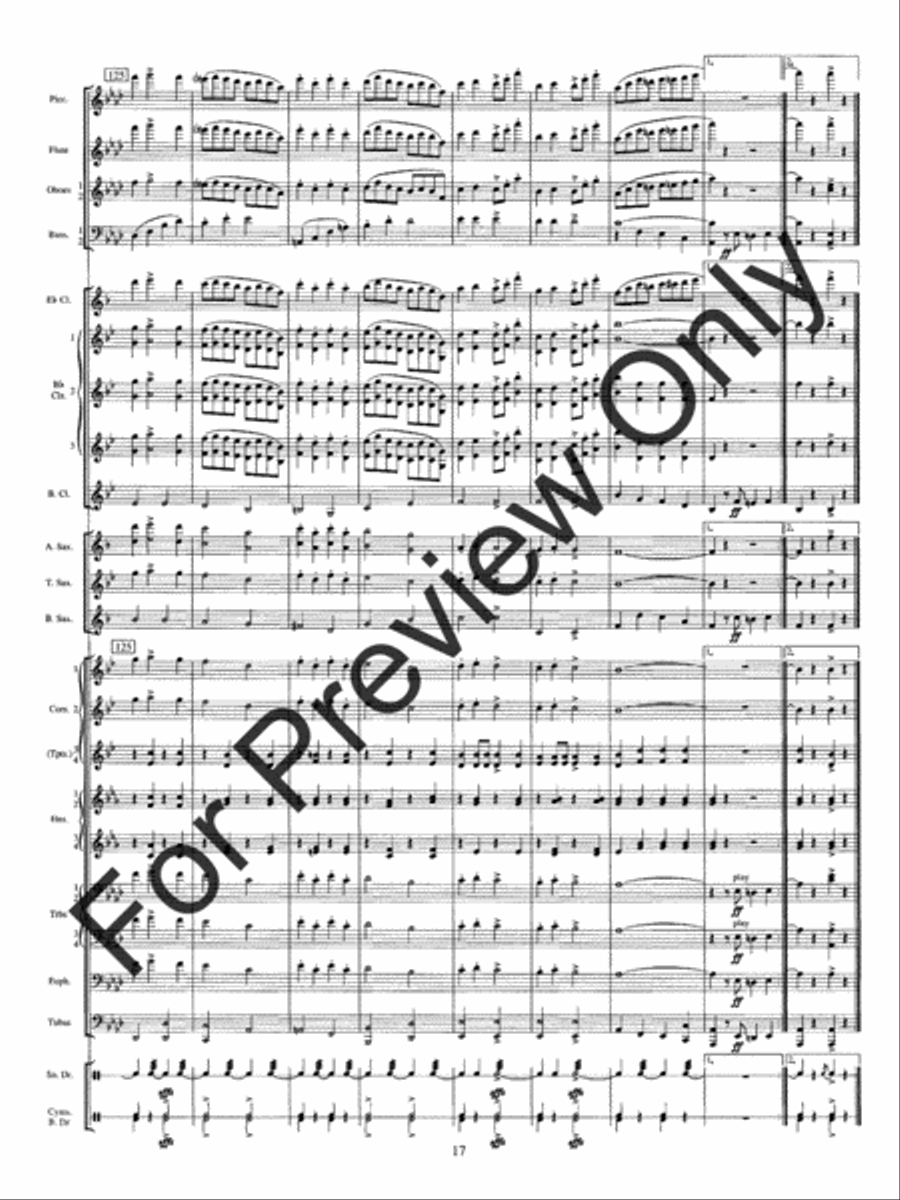 Solid Men To The Front Concert Band scores gallery preview page 21