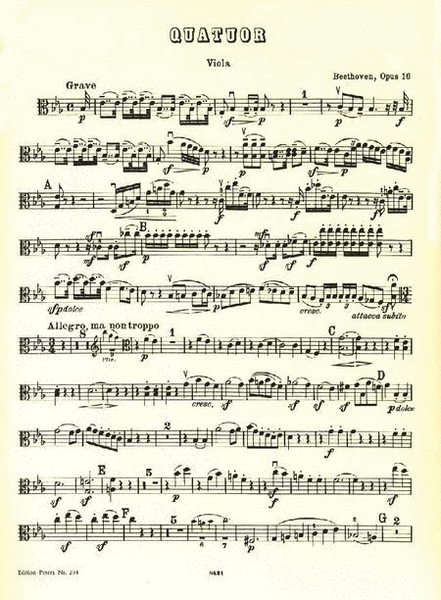 Piano Quartet in E flat Op. 16