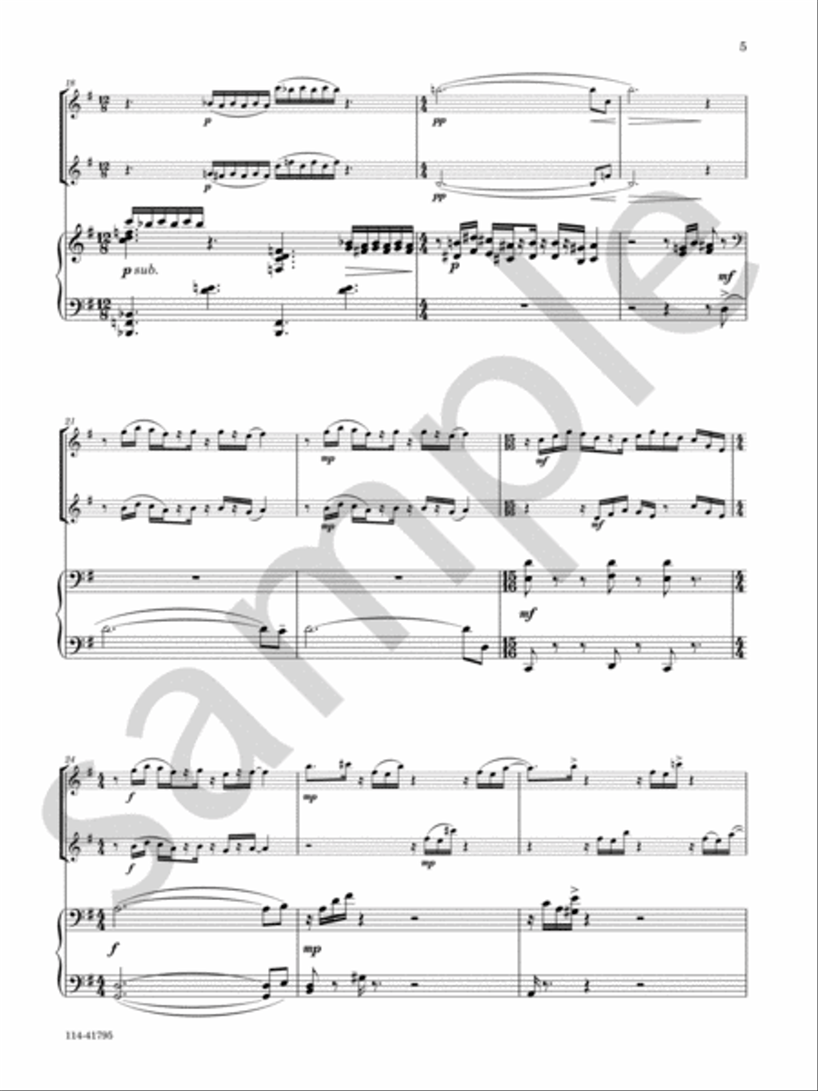 Accident Prone Accident Prone Flute Duet scores gallery preview page 5