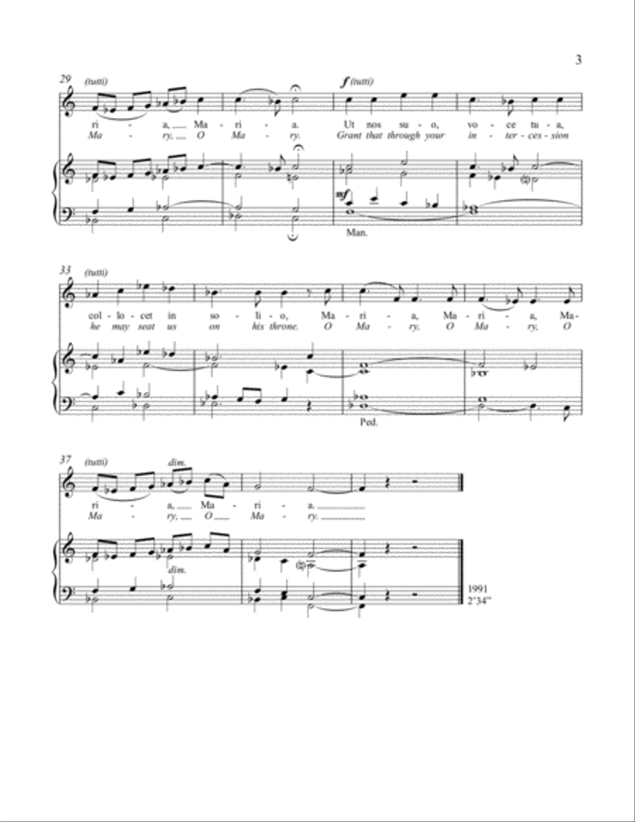 Sequentia de Virgine Maria Unison Choir scores gallery preview page 4