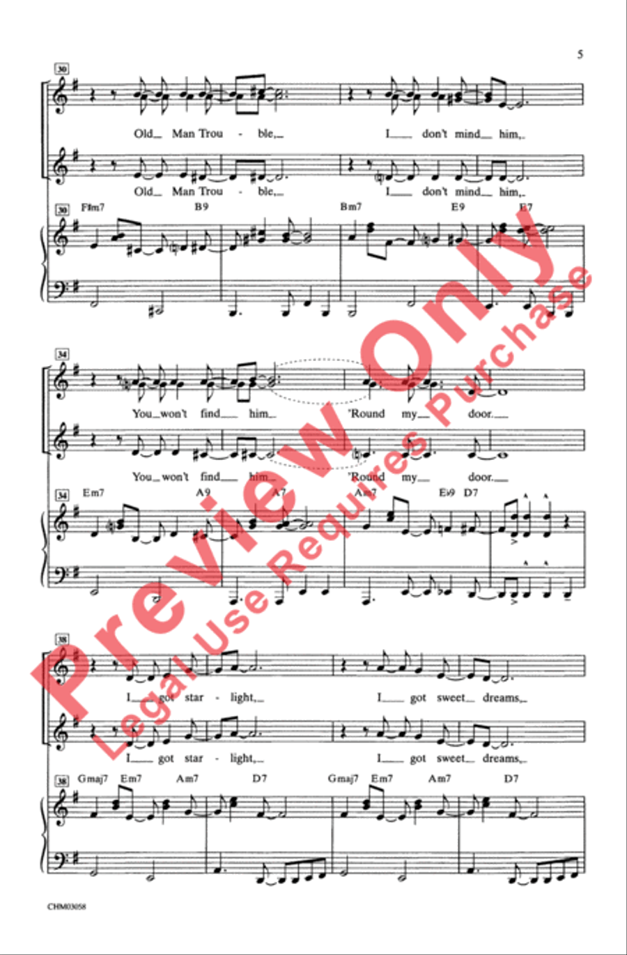 I Got Rhythm (with Fascinating Rhythm) SSA scores gallery preview page 5