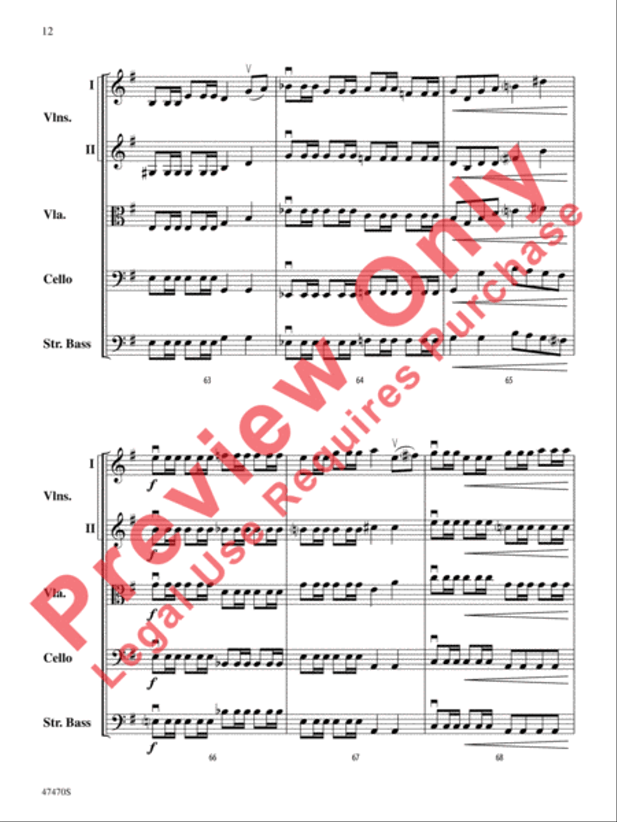 Legend of the Ghost Stallion String Orchestra scores gallery preview page 13