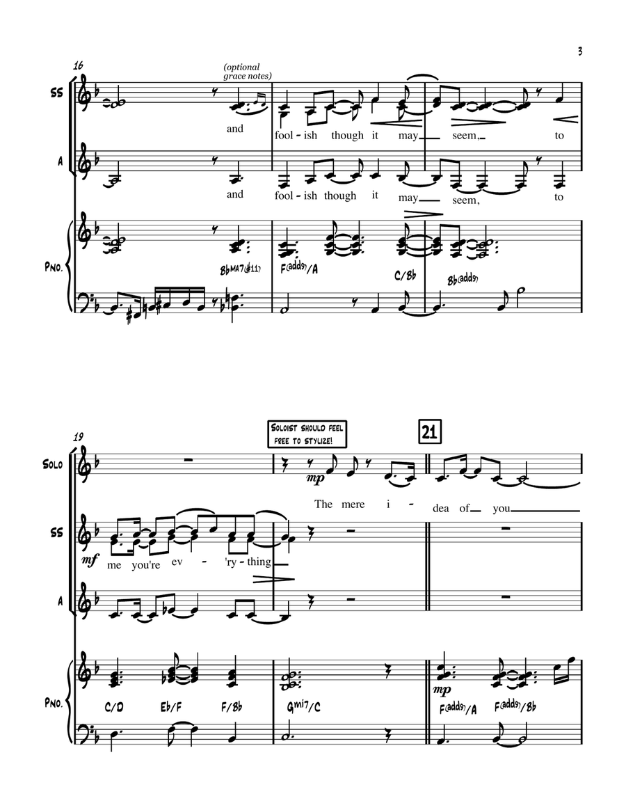 The Very Thought Of You The Very Thought Of You SSA scores gallery preview page 4