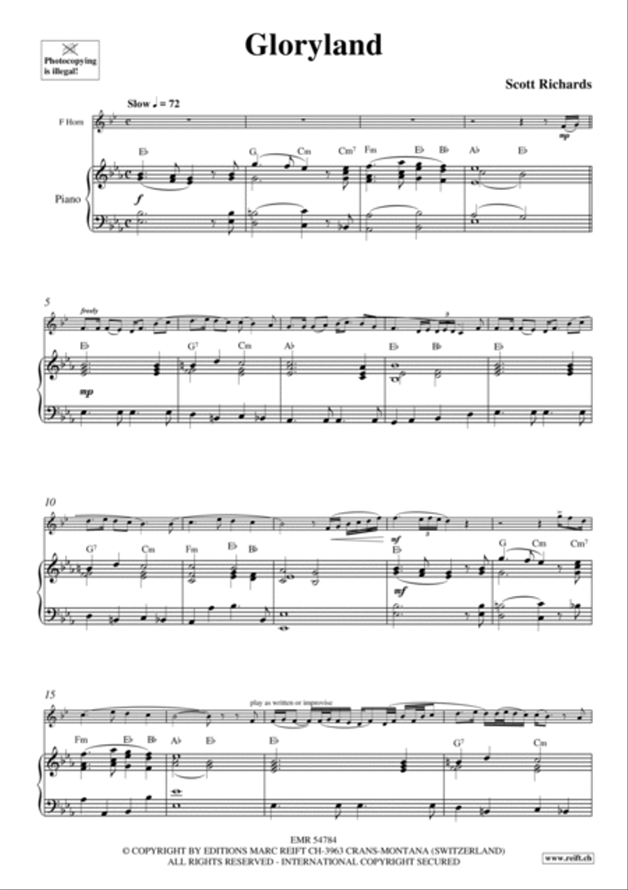 Gloryland Horn scores gallery preview page 3