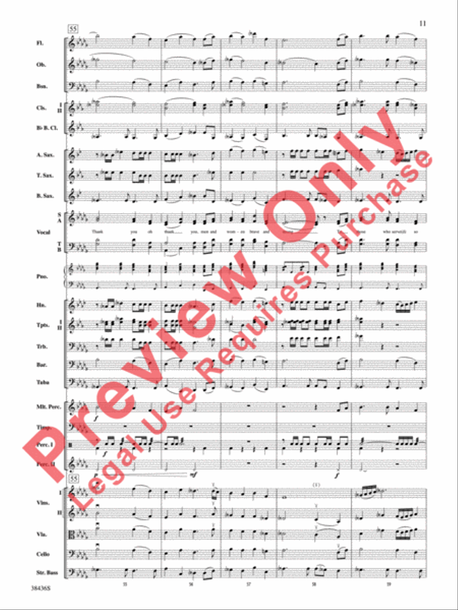 Thank You, Soldiers Full Orchestra scores gallery preview page 12
