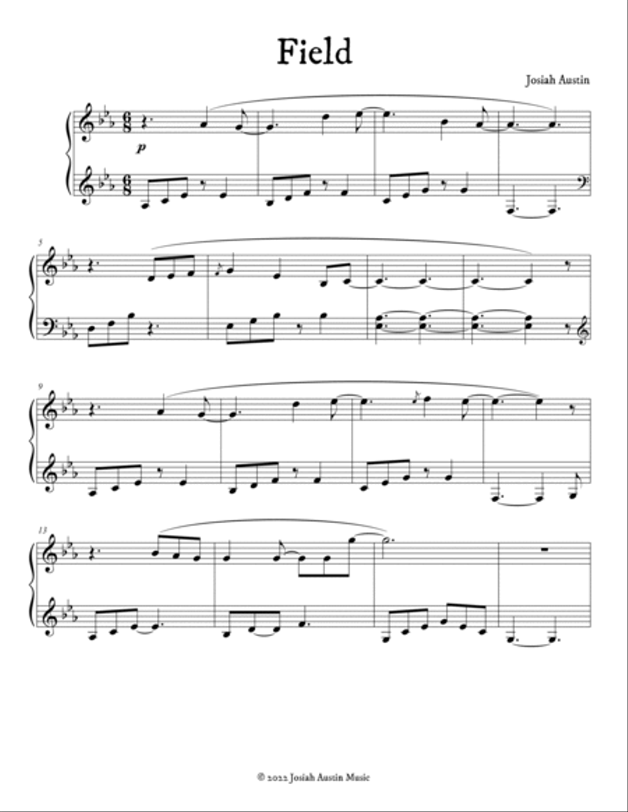Field Piano Solo scores gallery preview page 2