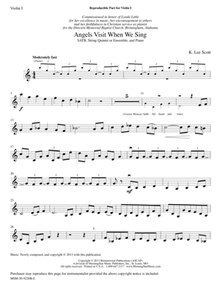 Angels Visit When We Sing(Downloadable String Parts)