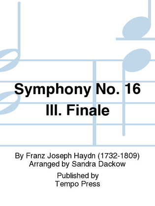 Symphony No. 16: Finale (3rd movement)