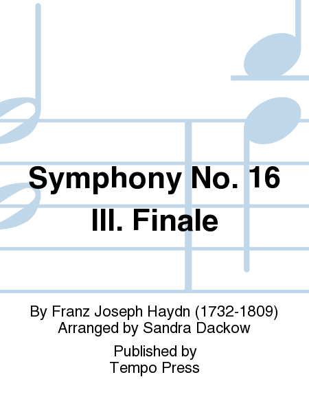 Symphony No. 16: Finale (3rd movement) image number null