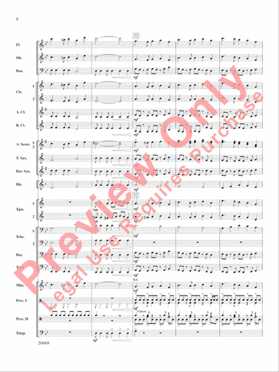 Quintero Concert Band scores gallery preview page 9