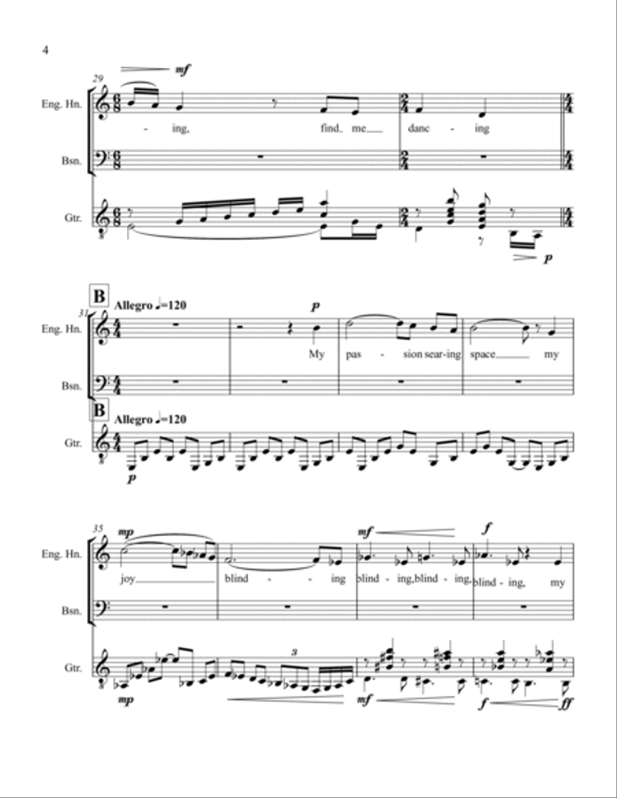 Between Light and Dark, The Spirit Dances Chamber Music scores gallery preview page 4