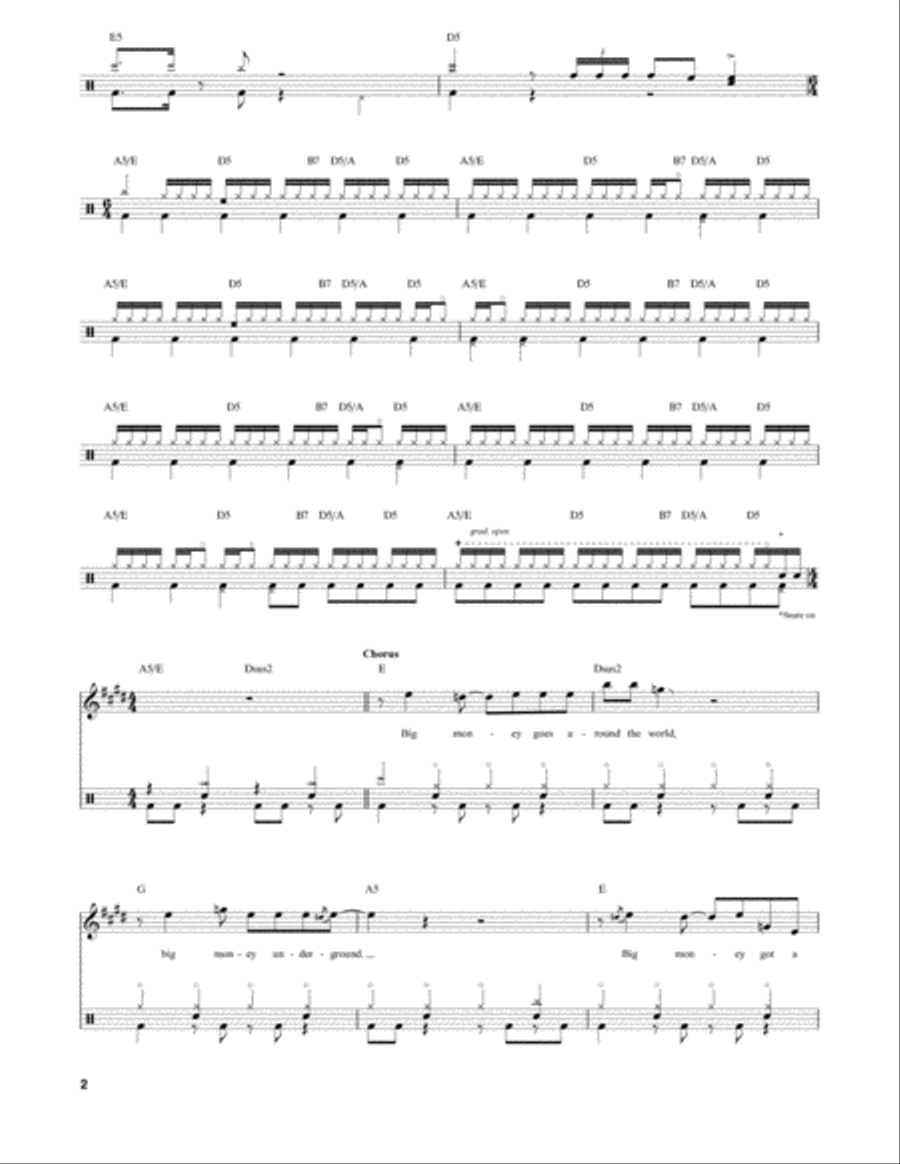 The Big Money The Big Money Drum Set scores gallery preview page 2