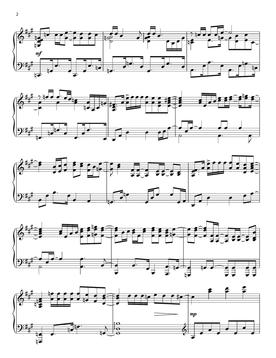 Amazed Amazed Piano Solo scores gallery preview page 2