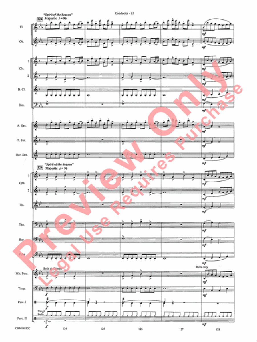 The Polar Express, Selections from Concert Band scores gallery preview page 25