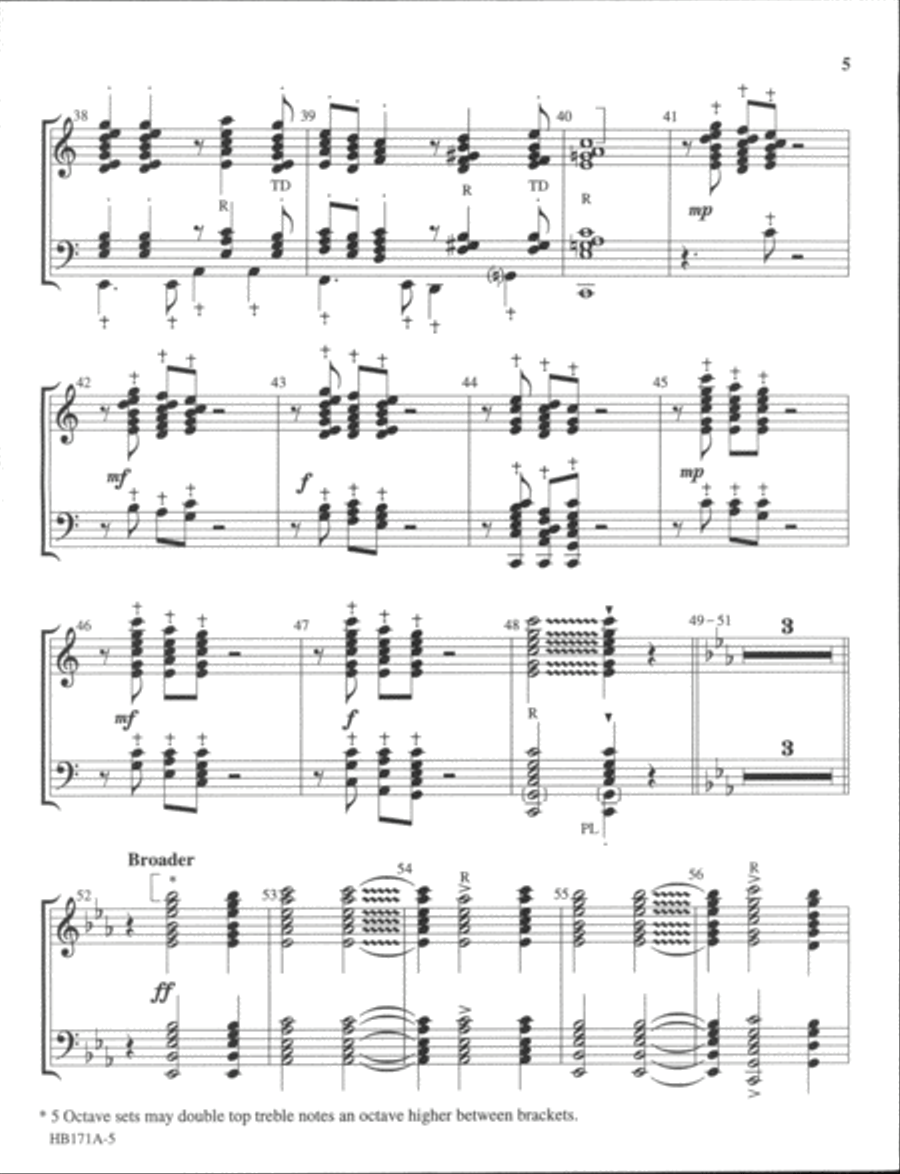 Ev'ry Time I Feel the Spirit - handbell part 5-Octaves scores gallery preview page 5