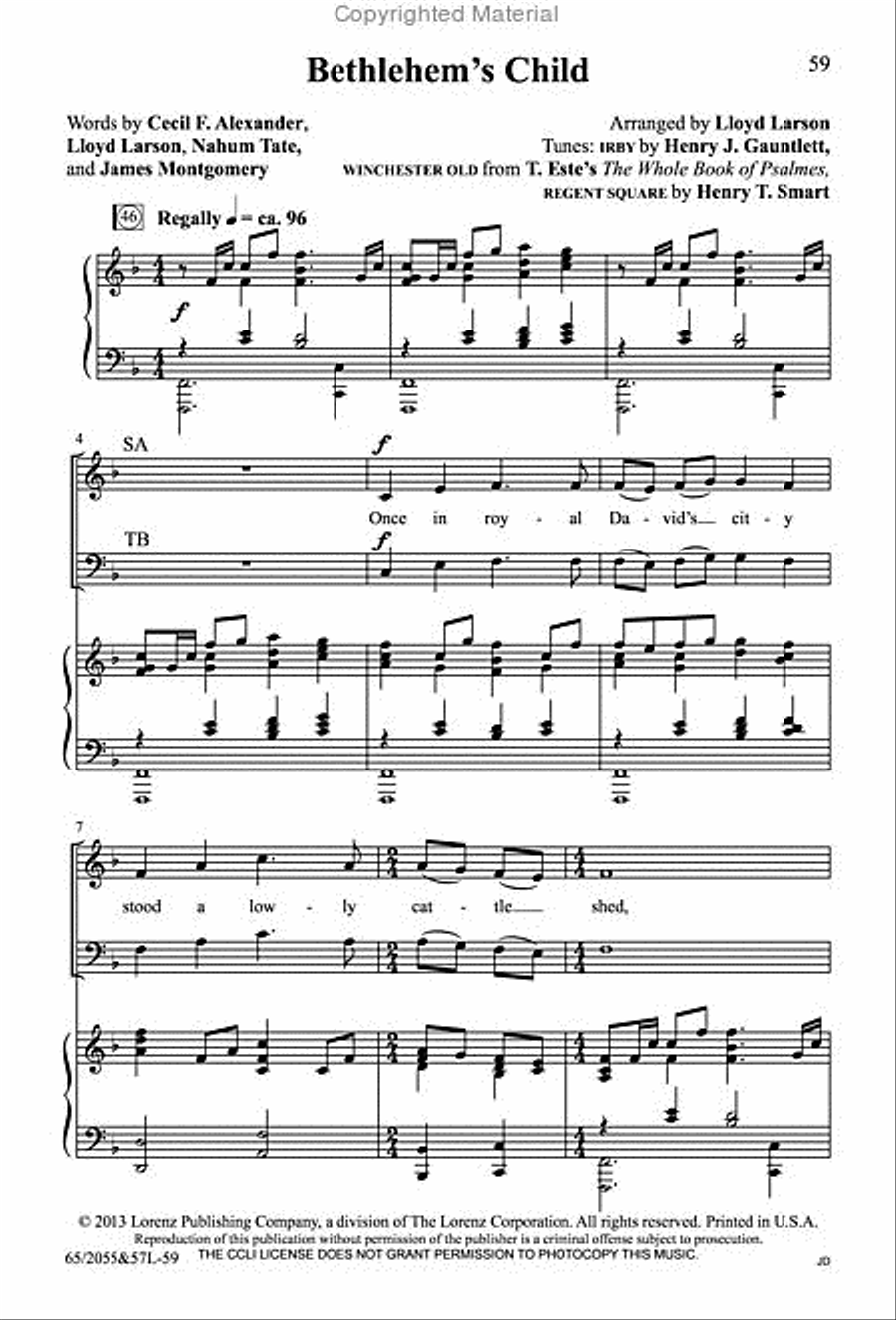 Bethlehem's Child - SATB Score with Performance CD 4-Part scores gallery preview page 23