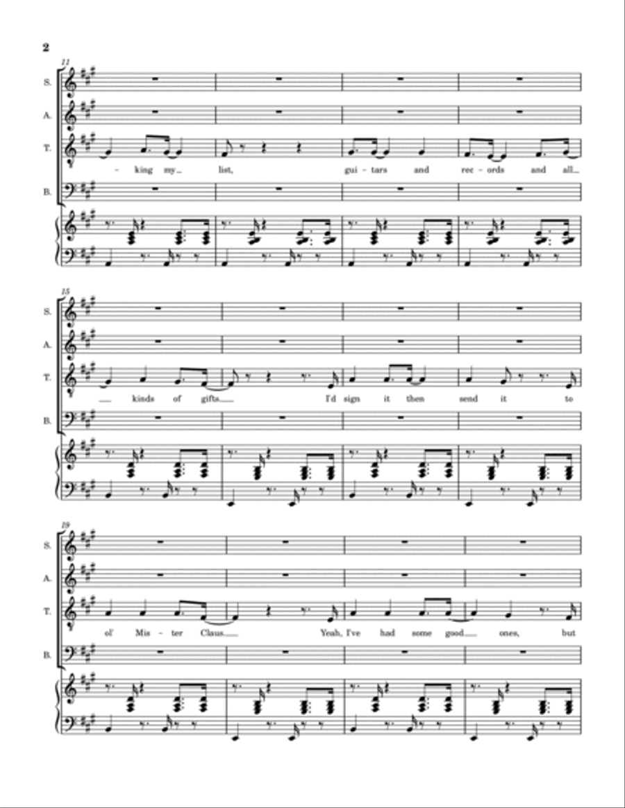 The Greatest Christmas The Greatest Christmas 4-Part scores gallery preview page 3