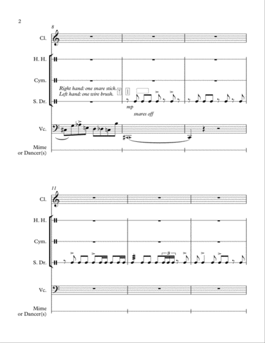 Dance of the Wind-Up Toys Percussion Ensemble scores gallery preview page 2