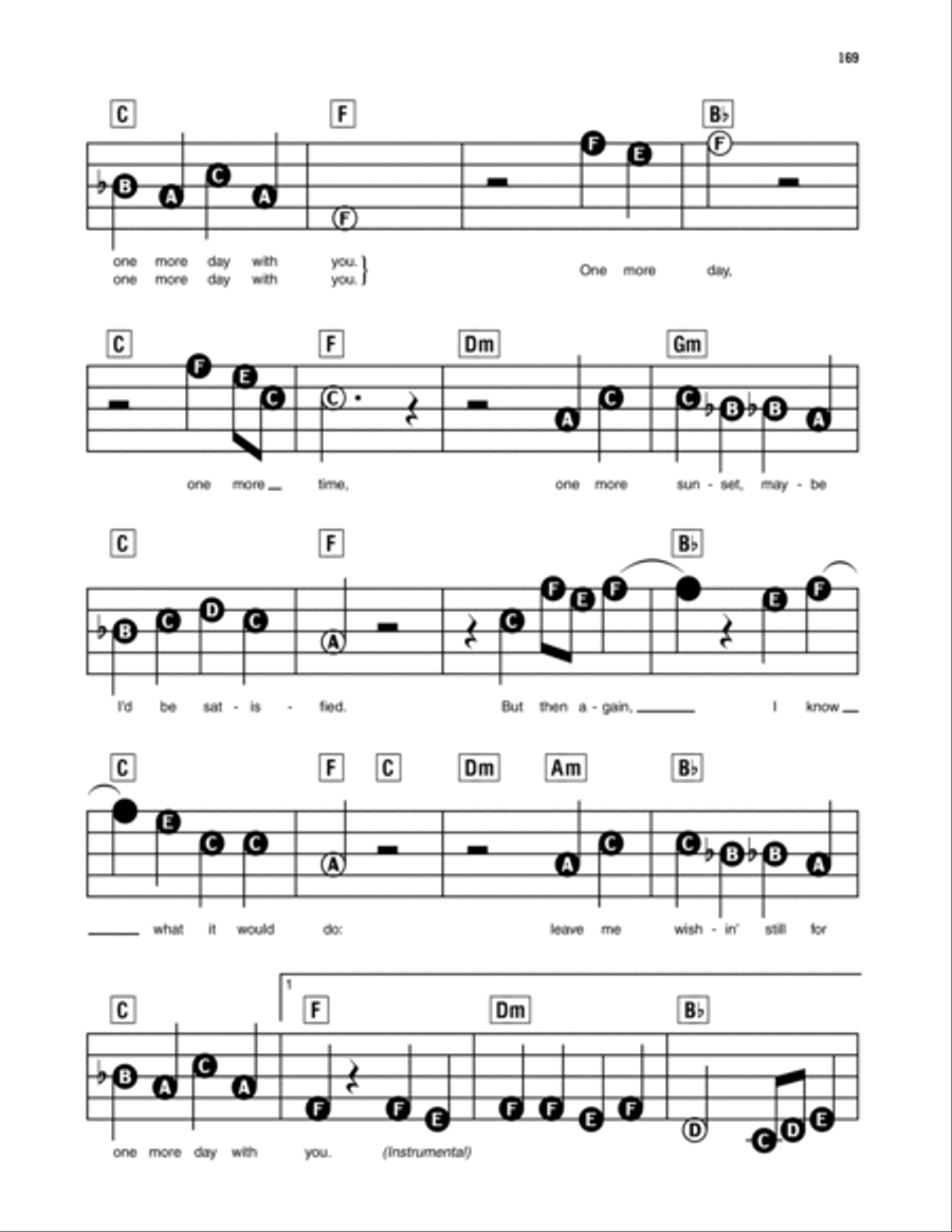 One More Day Electronic Keyboard scores gallery preview page 2