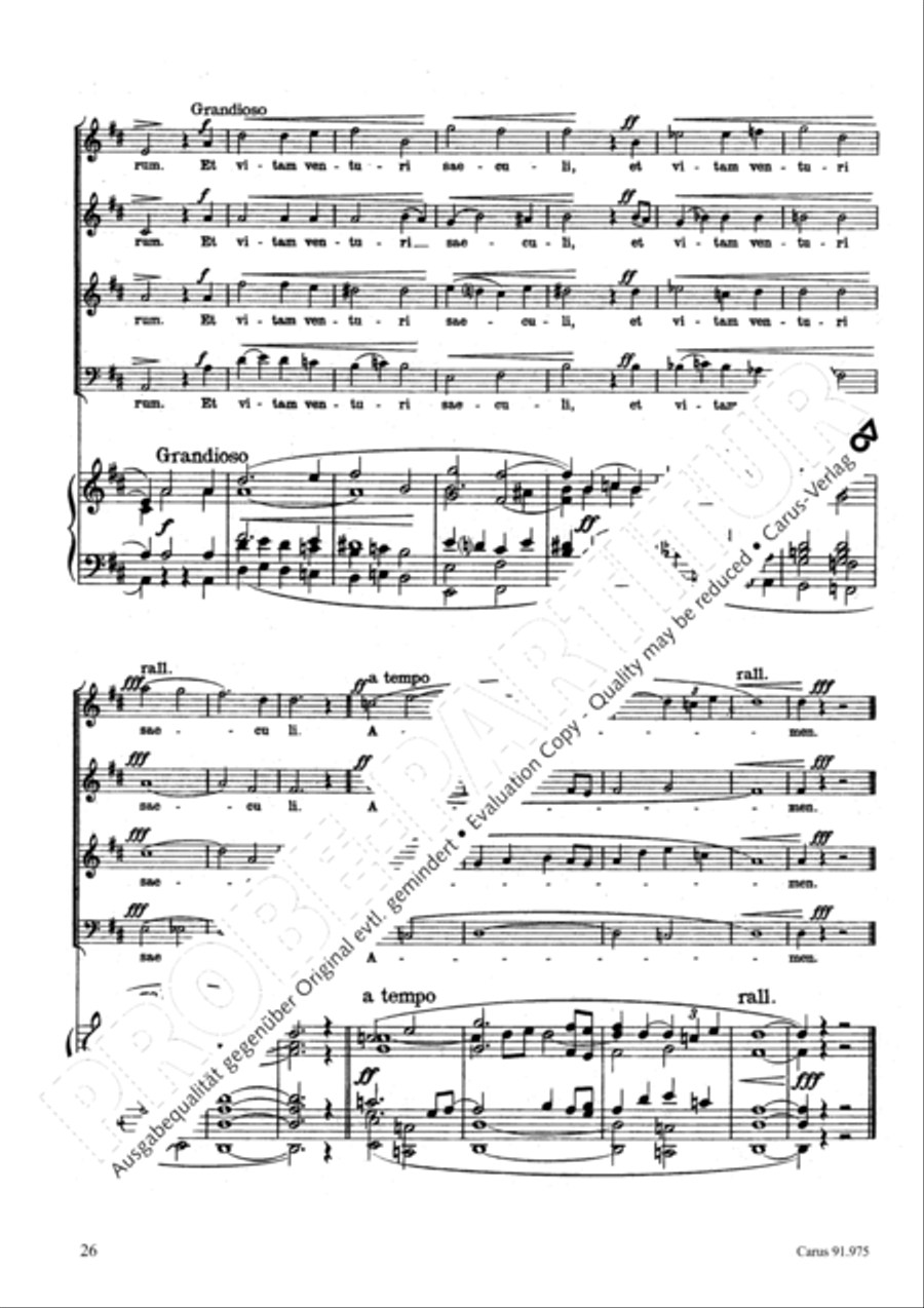 Missa pro pace Missa pro pace 4-Part scores gallery preview page 29