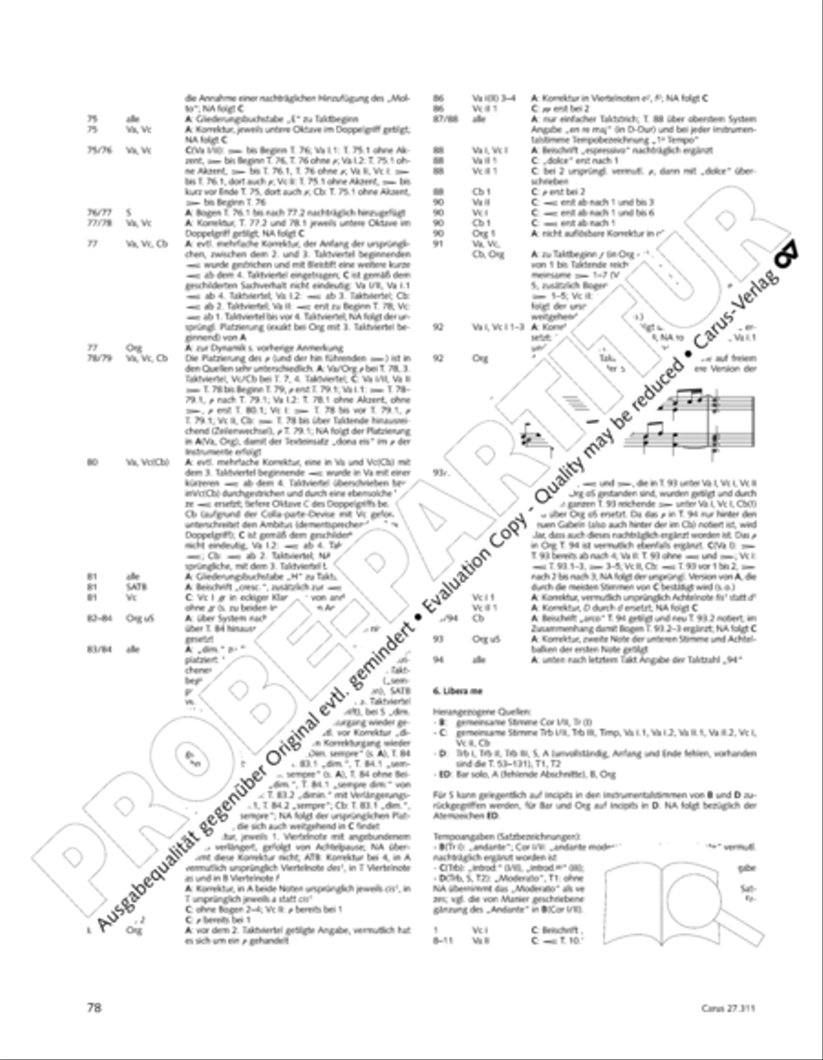 Requiem - church version (Requiem. Fassung mit kleinem Orchester) 4-Part scores gallery preview page 94