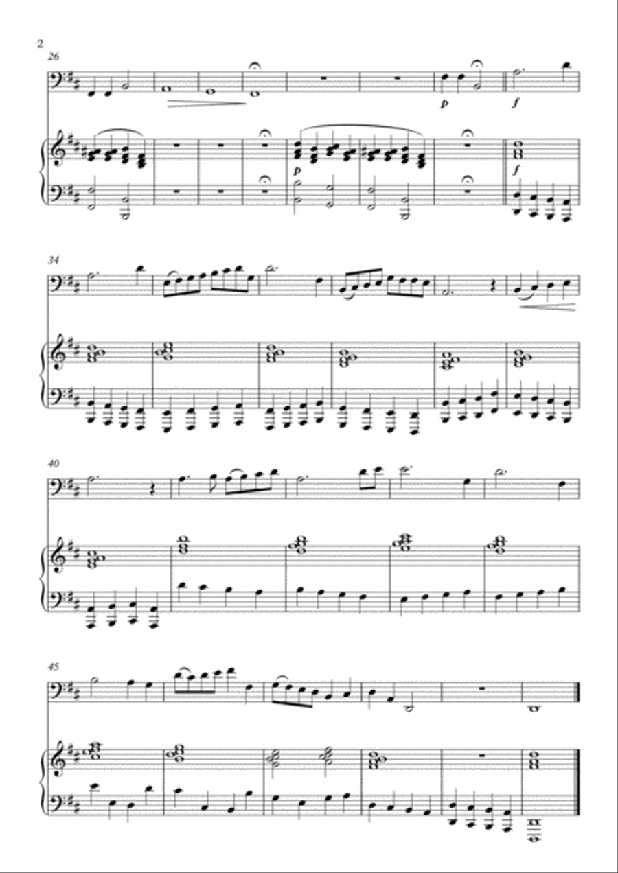 Sonatina No. 1 for Cello and Piano Piano Accompaniment scores gallery preview page 2