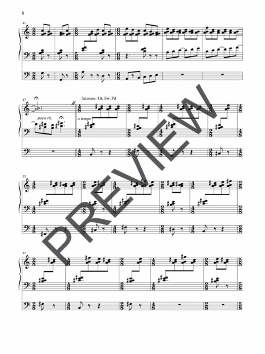 Liturgical Suite Organ scores gallery preview page 8