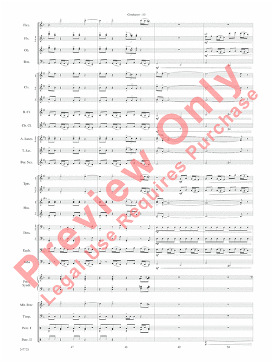 The Star WarsA(r) Epic - Part I, Suite from Concert Band scores gallery preview page 13