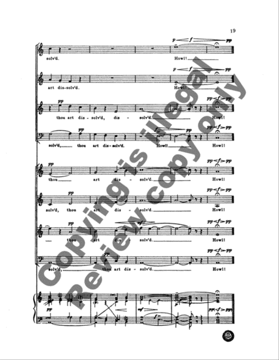 Howl ye 4-Part scores gallery preview page 9